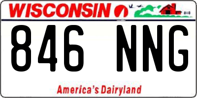 WI license plate 846NNG