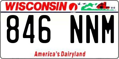 WI license plate 846NNM