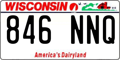 WI license plate 846NNQ