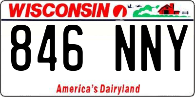 WI license plate 846NNY