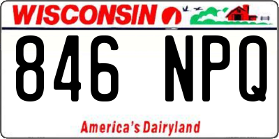 WI license plate 846NPQ