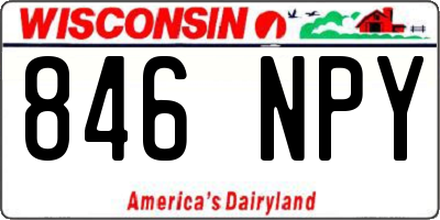WI license plate 846NPY