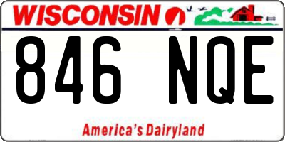 WI license plate 846NQE