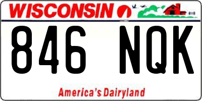 WI license plate 846NQK