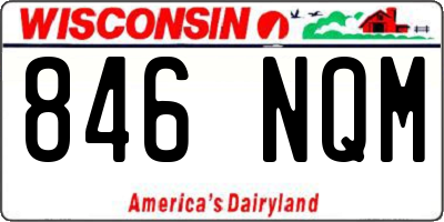 WI license plate 846NQM