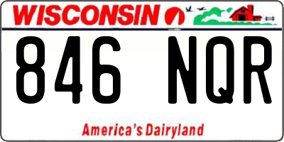 WI license plate 846NQR