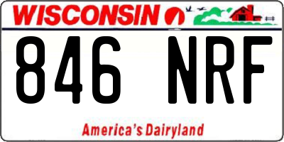 WI license plate 846NRF