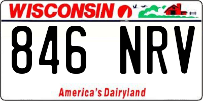 WI license plate 846NRV