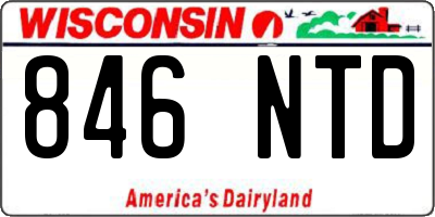 WI license plate 846NTD