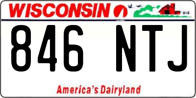 WI license plate 846NTJ