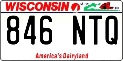 WI license plate 846NTQ