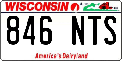 WI license plate 846NTS