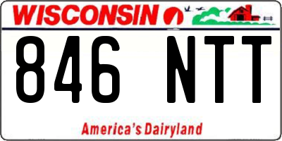 WI license plate 846NTT