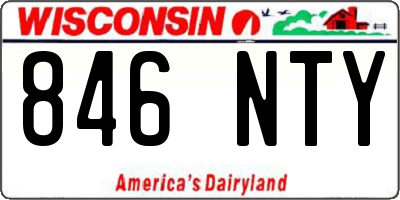 WI license plate 846NTY