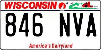 WI license plate 846NVA
