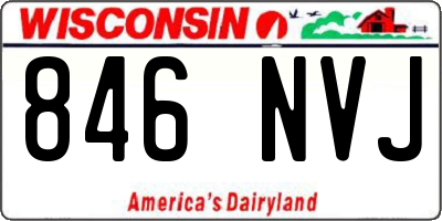 WI license plate 846NVJ