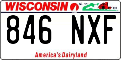 WI license plate 846NXF