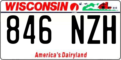 WI license plate 846NZH