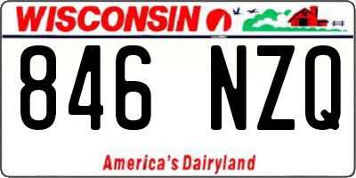 WI license plate 846NZQ