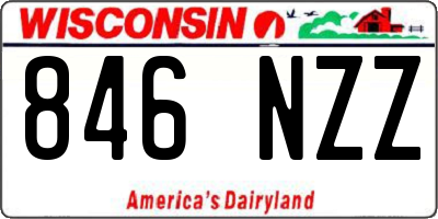 WI license plate 846NZZ
