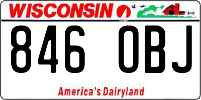 WI license plate 846OBJ