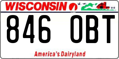 WI license plate 846OBT