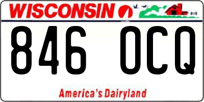 WI license plate 846OCQ