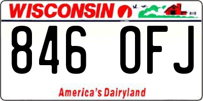 WI license plate 846OFJ