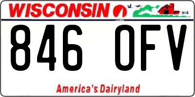 WI license plate 846OFV
