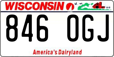 WI license plate 846OGJ