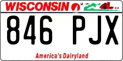 WI license plate 846PJX