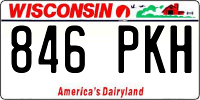WI license plate 846PKH