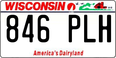 WI license plate 846PLH