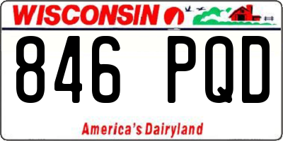 WI license plate 846PQD