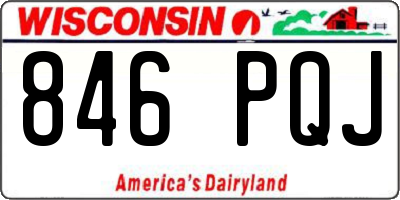 WI license plate 846PQJ