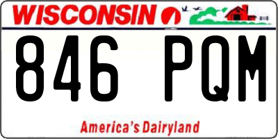 WI license plate 846PQM