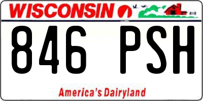 WI license plate 846PSH