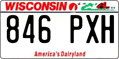 WI license plate 846PXH