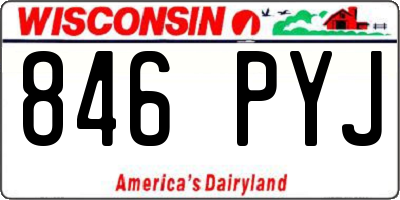 WI license plate 846PYJ