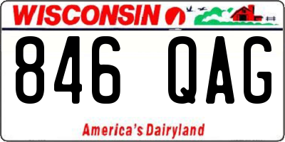 WI license plate 846QAG