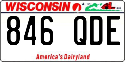 WI license plate 846QDE