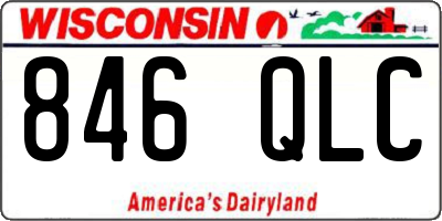 WI license plate 846QLC
