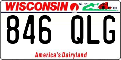 WI license plate 846QLG