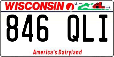 WI license plate 846QLI