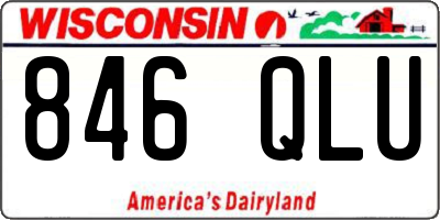 WI license plate 846QLU
