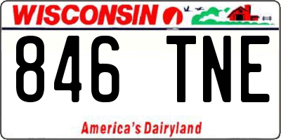WI license plate 846TNE