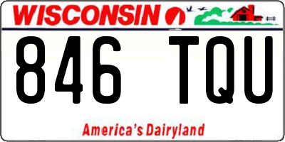 WI license plate 846TQU