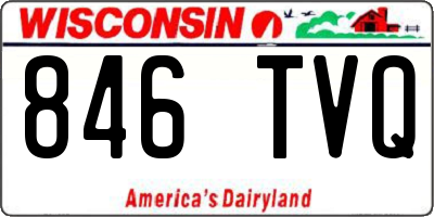 WI license plate 846TVQ