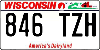 WI license plate 846TZH