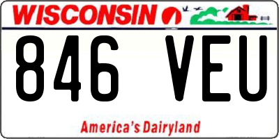 WI license plate 846VEU